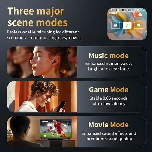 🎧Fones LX-10 TWS com ANC, ENC, tela touch e chamadas HD