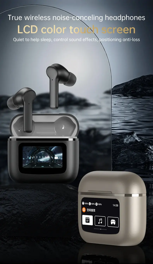 💥Fones Air A9 Pro TWS: Tela touch, ANC eENC para jogos