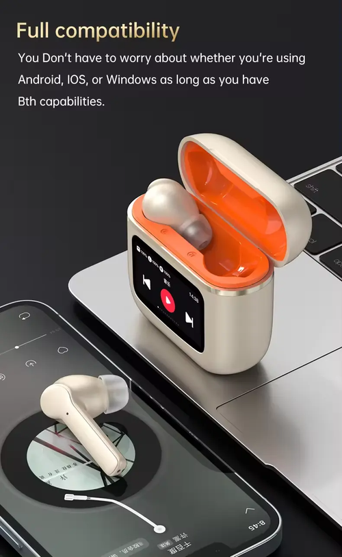 💥Fones Air A9 Pro TWS: Tela touch, ANC eENC para jogos