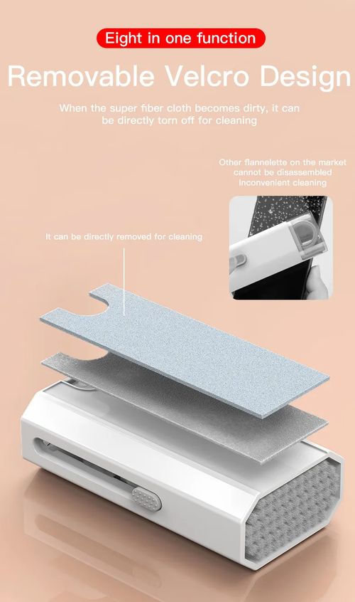 Câmera digital, fones de ouvido, telefone celular, teclado de laptop, conjunto de ferramentas de limpeza multifuncional