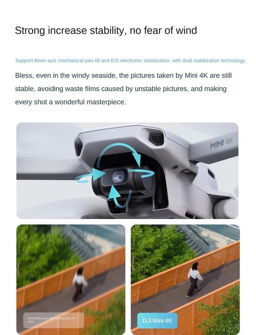 DJI Mini 4K UHD Dron de Fotografia Aérea com Estabilidade Mecânica Três Eixos, Transmissão Digital de Imagem e Alcance Longo de 10km