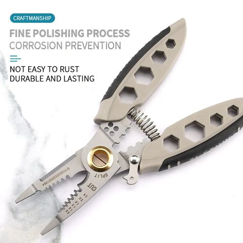 🔥 Multifuncional🔥9 em 1 multi-function electrician clamp 7 polegadas stripper cabo stripper crimpagem chave sextavada externa ferramentas manuais