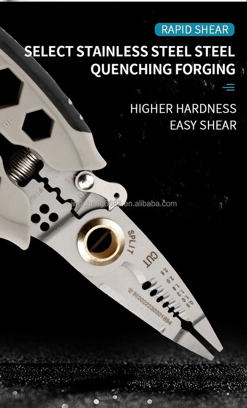 🔥 Multifuncional🔥9 em 1 multi-function electrician clamp 7 polegadas stripper cabo stripper crimpagem chave sextavada externa ferramentas manuais