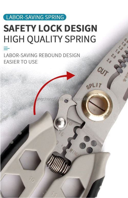 🔥 Multifuncional🔥9 em 1 multi-function electrician clamp 7 polegadas stripper cabo stripper crimpagem chave sextavada externa ferramentas manuais