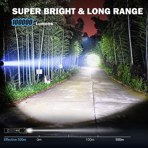 🔥venda quente🔥Lanterna LED P50: Alta Potência, Zoom, Display, Recarregável USB