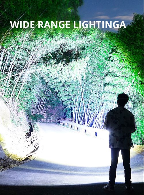 🔥venda quente🔥Lanterna LED P50: Alta Potência, Zoom, Display, Recarregável USB