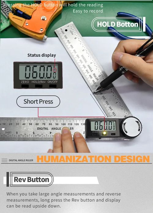 🔥 venda quente 🔥Conjunto de medição | Régua digital + régua de marcação