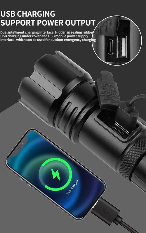 🔥 venda quente 🔥Lanterna multifuncional recarregável para celular