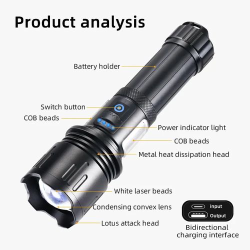 🔥 venda quente 🔥Lanterna multifuncional recarregável para celular