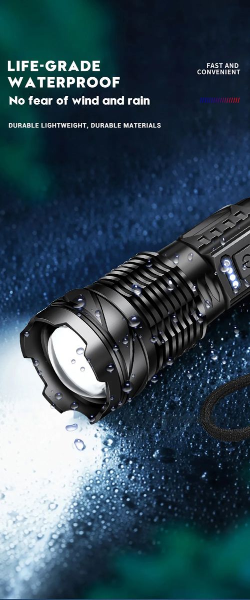 🔥 venda quente 🔥 Lanterna LED P50: Alta Potência, Zoom, Display, Recarregável USB