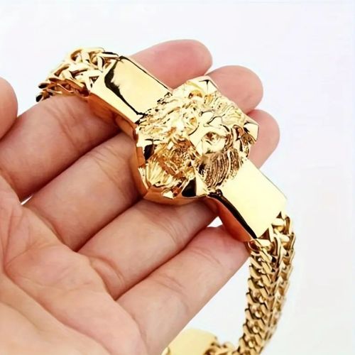 Pulseira de cabeça de leão mostra a sua majestade única. Você é o rei.