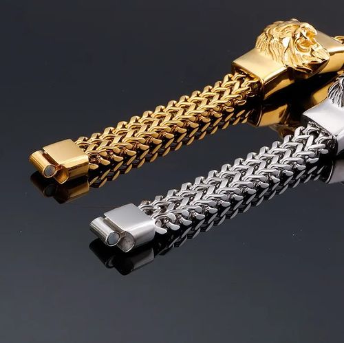 Pulseira de cabeça de leão mostra a sua majestade única. Você é o rei.