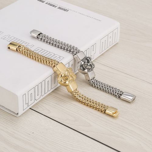 Pulseira de cabeça de leão mostra a sua majestade única. Você é o rei.