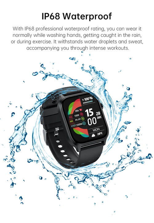 Waterproof smart phone esportes relógio de fitness