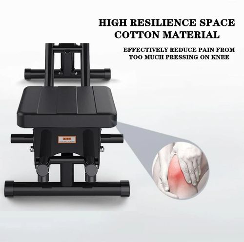 Equipamento de treino abdominal com núcleo de máquina Ab para academia em casa Máquina de exercícios de treinamento de força dobrável ajustável Ab Crunch