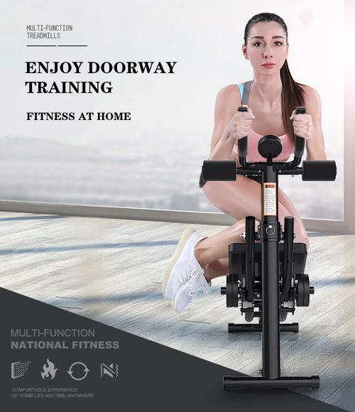 Equipamento de treino abdominal com núcleo de máquina Ab para academia em casa Máquina de exercícios de treinamento de força dobrável ajustável Ab Crunch