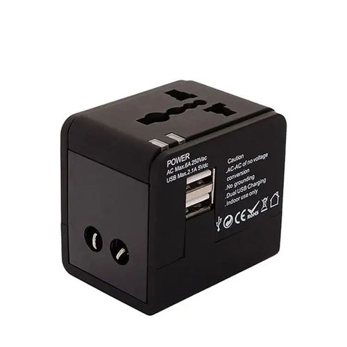 Global Travel Switch Plug 2 Usb Usb Multi Plug Adaptor