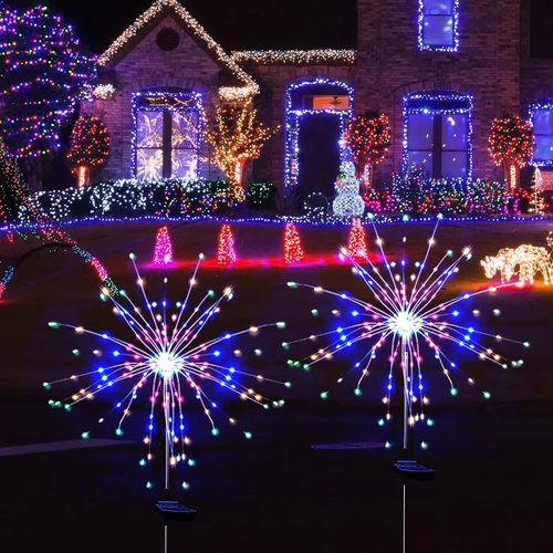 jardim solar à prova d'água smoke flower light