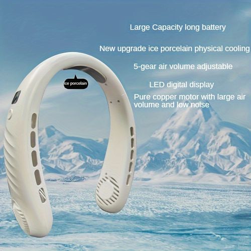 Novo ventilador de pescoço portátil