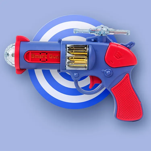 Alta qualidade música projeção cool toy pistola