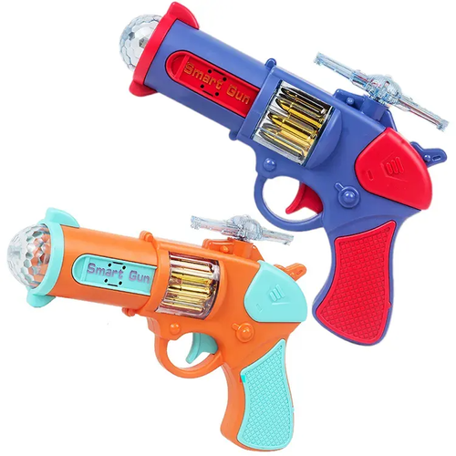 Alta qualidade música projeção cool toy pistola