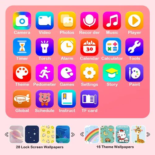 Smart fun kids early ensino câmera do telefone celular