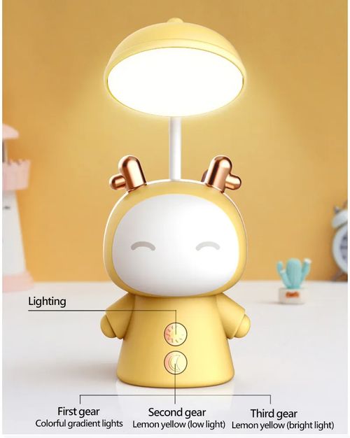 Dobrável Led lâmpada de cabeceira recarregável para proteção ocular, estudante, crianças aprendendo lâmpada, lâmpada de mesa