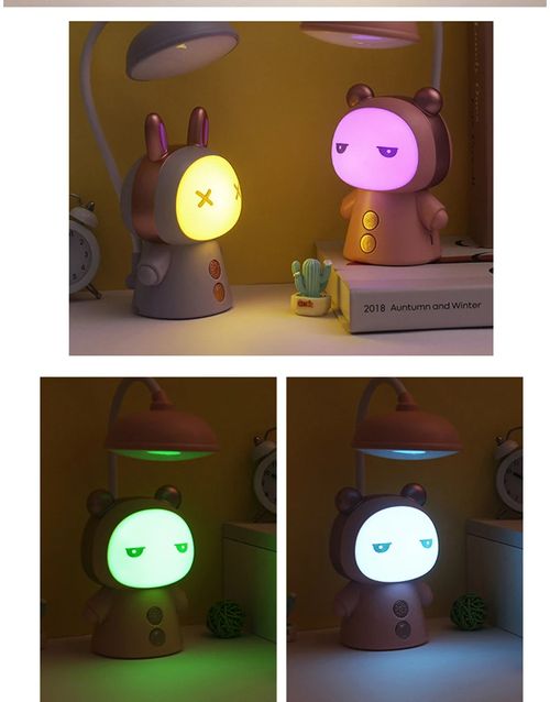 Dobrável Led lâmpada de cabeceira recarregável para proteção ocular, estudante, crianças aprendendo lâmpada, lâmpada de mesa