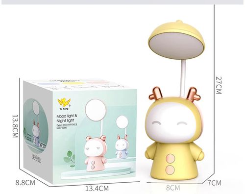 Dobrável Led lâmpada de cabeceira recarregável para proteção ocular, estudante, crianças aprendendo lâmpada, lâmpada de mesa