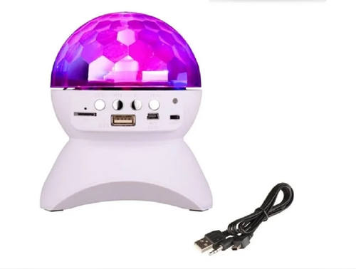 Bola mágica de cristal LED bluetooth estéreo