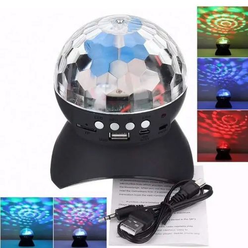 Bola mágica de cristal LED bluetooth estéreo