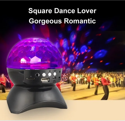 Bola mágica de cristal LED bluetooth estéreo