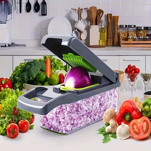 Fruit Vegetable Ferramentas Cozinha Cortador de Alimentos Vegetais 14 em 1 Mandolina