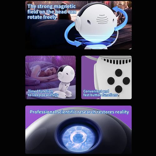 Projetor rotativo de robô multicolorido