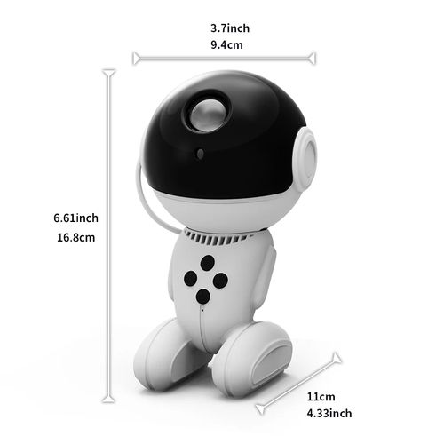 Projetor rotativo de robô multicolorido