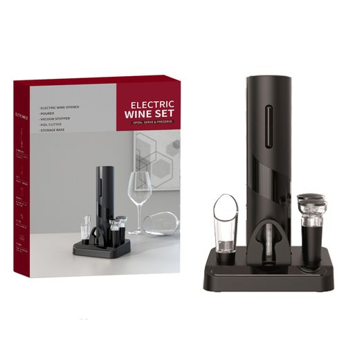 Abridor de garrafas de vinho elétrico definido para a festa de presente em casa Dia dos Namorados