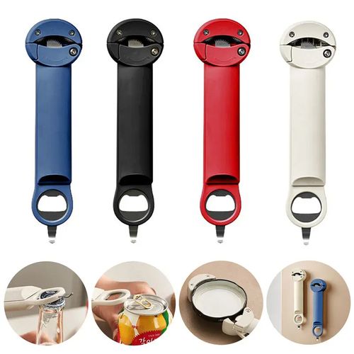 Abridor de garrafa multifuncional economiza trabalho e conveniência