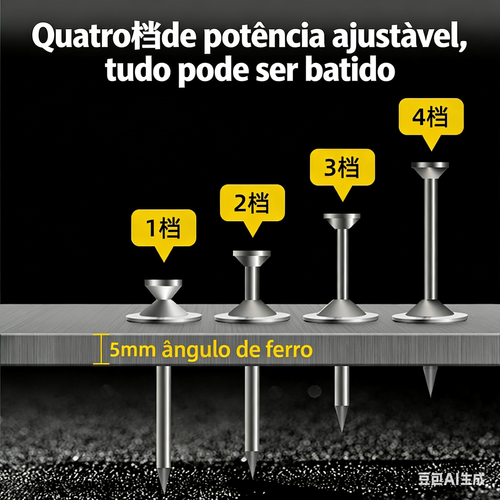 Pistola de pregos pneumática manual portátil multifuncional