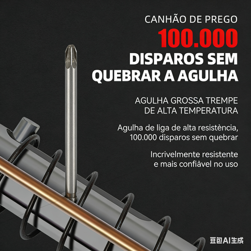 Pistola de pregos pneumática manual portátil multifuncional