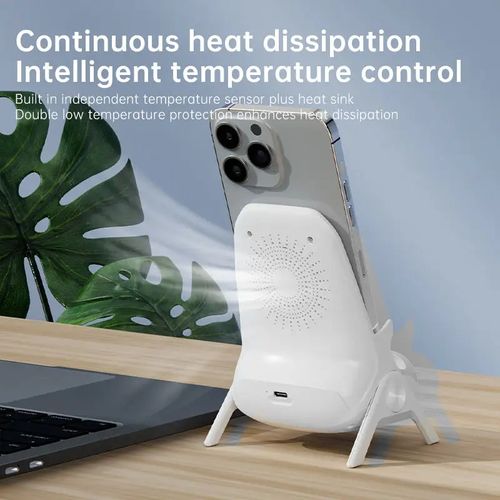 Novo design universal 15W phone holder carregamento sem fio amplificador