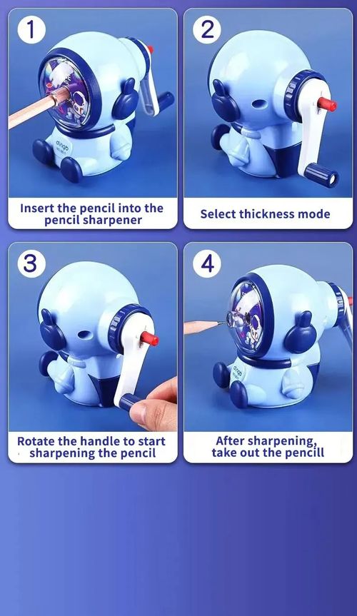 Apontador múltiplo manual do astronauta, bom ajudante para crianças