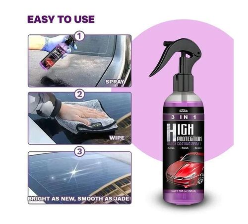 3 EM 1 SPRAY 🚗💦 DE REVESTIMENTO CERÂMICO DO CARRO