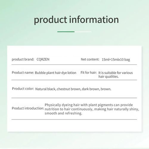 Coloração = shampoo fácil e rápido. Cor da bolha tingida