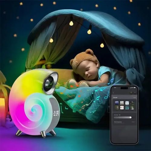 Nova chegada Wake-up Smart Conch LED Night Light Lamp com BT...