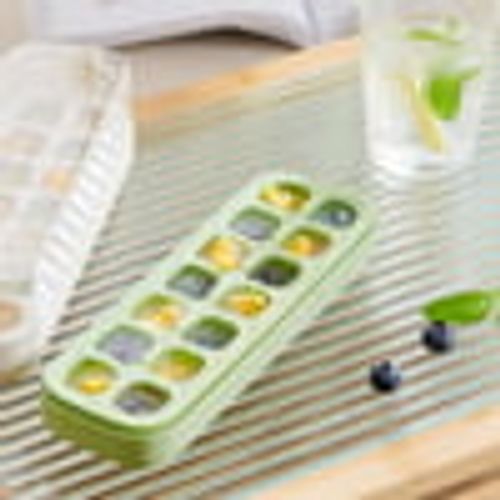 🧊Bandejas de cubo de gelo de silicone tipo prensa