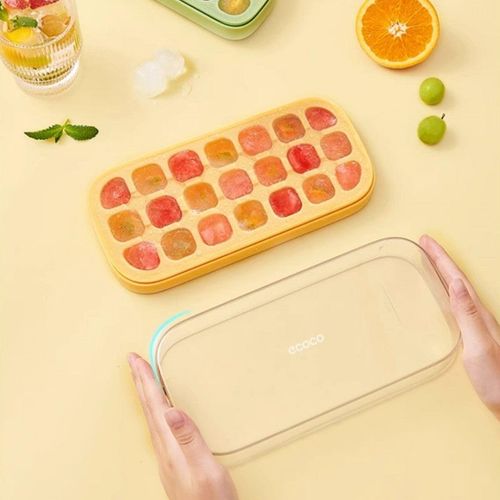 🧊Bandejas de cubo de gelo de silicone tipo prensa