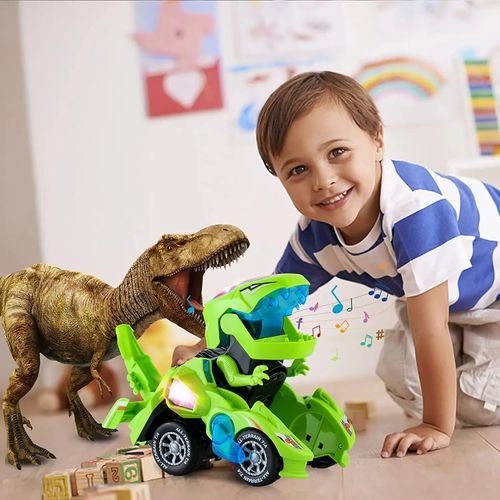 DINOSSAURO TRANSFORMAÇÃO CARRO BRINQUEDO