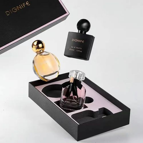 Perfume unisex natural perfume presente conjunto de 3 peças high-end durável luz perfume spray