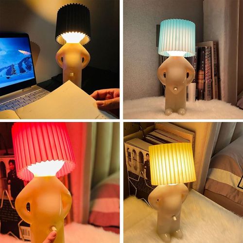 Elefante brancoPresentes para adultos Candeeiro de mesa de cabeceira