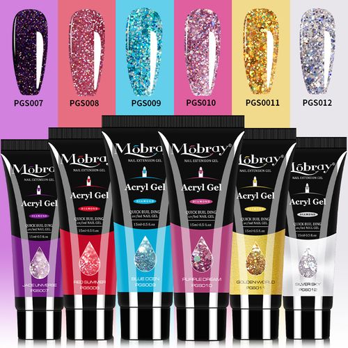 Extensão rápida unha cristal gel UV luz fototerapia ferramenta de manicure conjunto de 18 peças(50% discount for limited time)